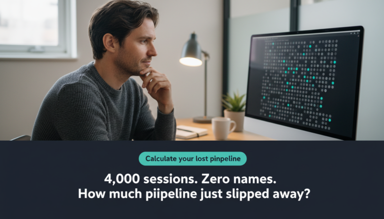 Anonymous B2B Traffic: How Much Pipeline You're Really Leaking (identify website visitors)